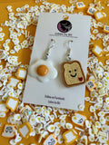 You're my Butter Half - Egg + Toast & Pan + Spatula Dangle Earrings - Shop Motif 