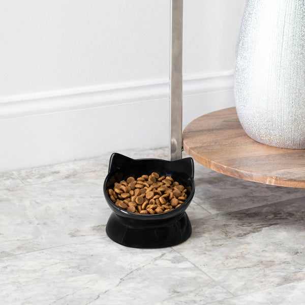 Park Life Designs - Oscar Tilt Cat Dish: Black