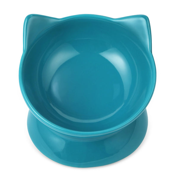 Park Life Designs - Oscar Tilt Cat Dish: Blue