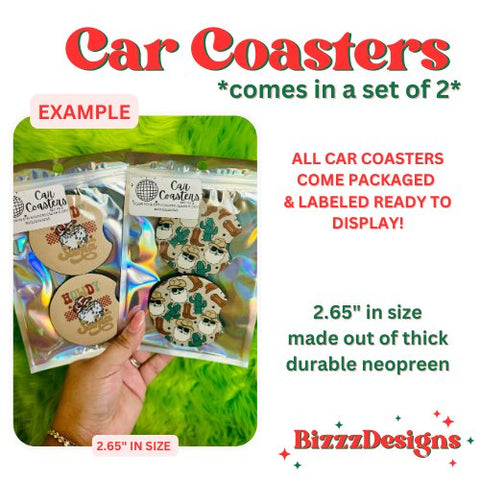 Bizzz Designs - Swiftie Car Coasters | Taylor Swift 10 Sets of Car Coasters - Shop Motif