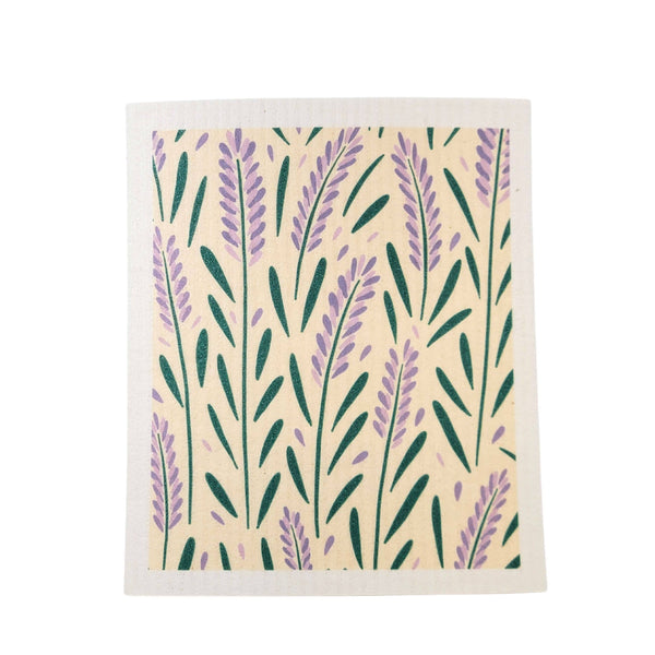 Driftless Studios - Lavender Patterned Swedish Dishcloths - Sponge Cloths