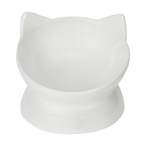 Park Life Designs - Oscar Tilt Cat Dish: White