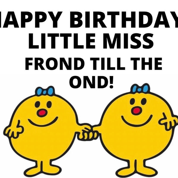 Happy Birthday Little Miss Frond to the Ond Card - Shop Motif