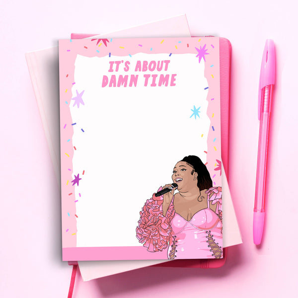 Pop Cult Paper - Lizzo Funny Notepad - Pop Culture To Do List