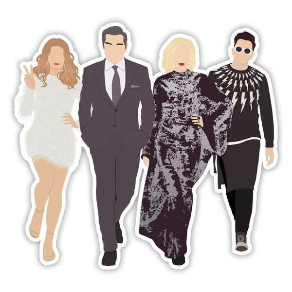 Shop Trimmings - Schitt's Creek Rose Family Sticker - Shop Motif