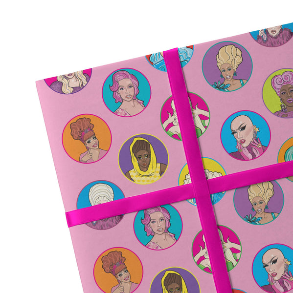 Studio Soph - 2 Sheets Drag Queen Wrapping Paper