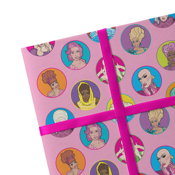 Studio Soph - 2 Sheets Drag Queen Wrapping Paper - Shop Motif