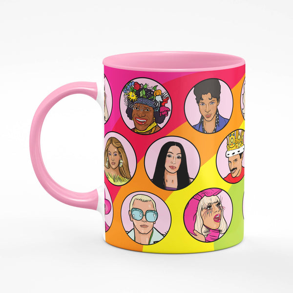 Studio Soph - Queer Icons & Supporters Pink Mug