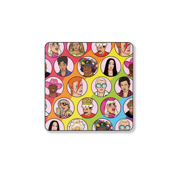 Studio Soph - Queer Icons & Supporters Square Coaster