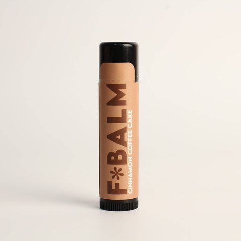 The F*Balm - Cinnamon Coffee Cake Moisturizing Flavoured Lip Balm - Shop Motif