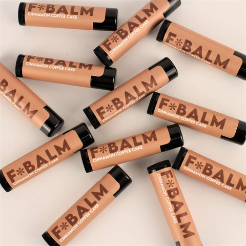 The F*Balm - Cinnamon Coffee Cake Moisturizing Flavoured Lip Balm - Shop Motif