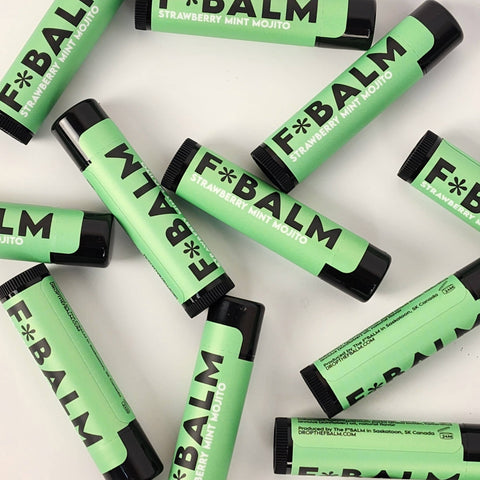 The F*Balm - Strawberry Mint Mojito Moisturizing Flavoured Lip Balm - Shop Motif