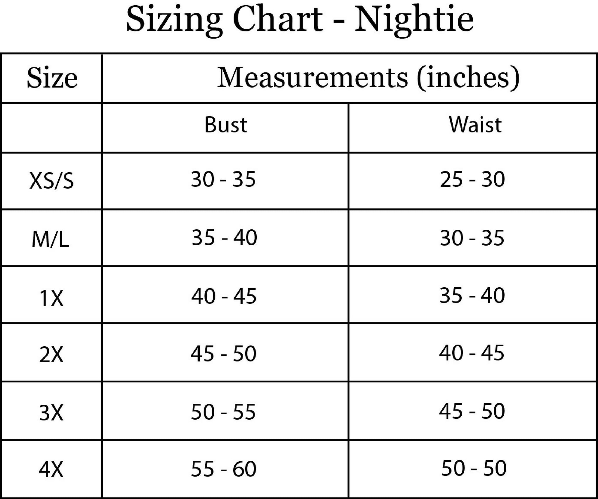 sizechartNightieMotif